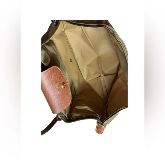 NWOT ⭐️ Longchamp ⭐️ Le Pliage Original Nylon Top Handle Bag – Khaki | Brand New - Picture 10 of 12